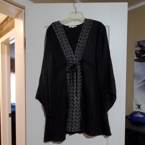 Long sleeve black dress